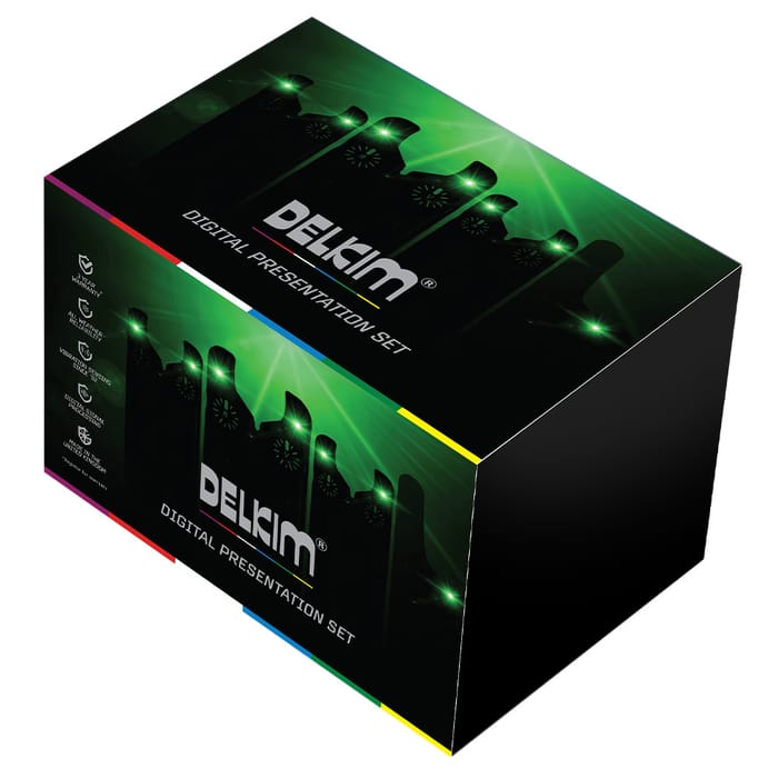 Delkim TXI-D Bite Alarm Presentation Set Green 2