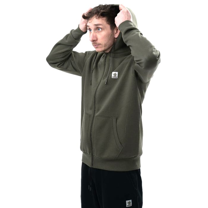 Nash Make It Happen Badge Zipped Hoody - Green