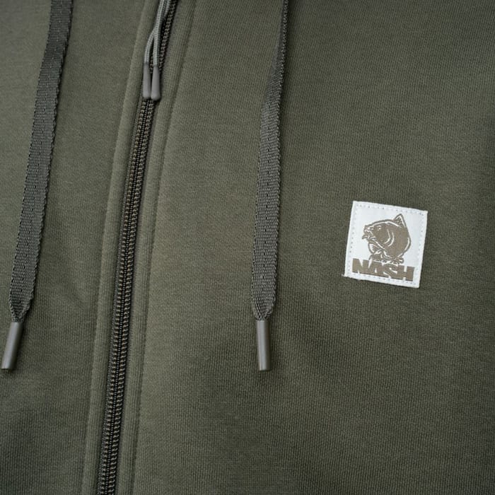 Nash Make It Happen Badge Zipped Hoody - Green