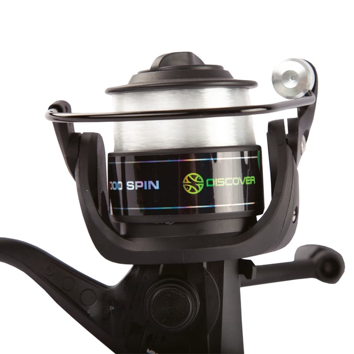 Discover Spin Fishing Rod & Reel Combo 7ft 40FD Reel Close Up 3