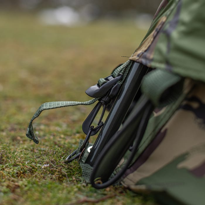 Advanta Discovery CCX One Night Stand Fishing Bivvy V2 Overwrap In Use Clips