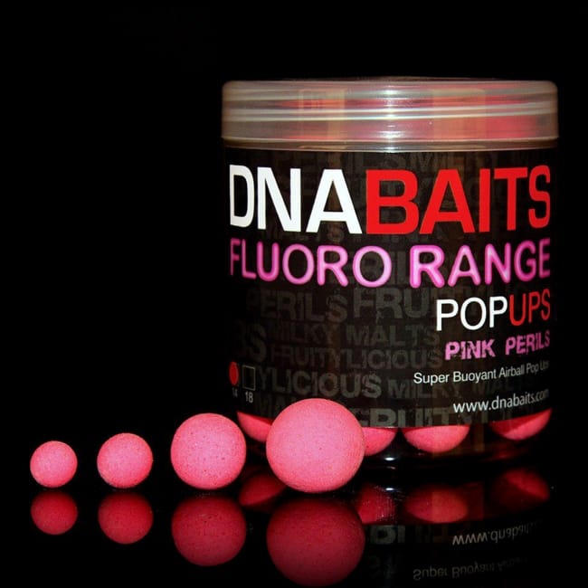 DNA Baits Fluoro Pop Ups Pink Perils