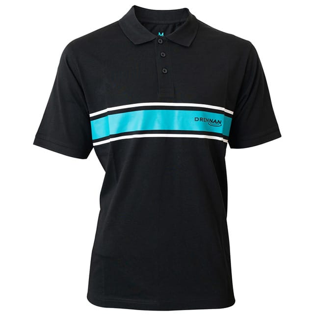 Drennan DR Polo T-Shirt - Aqua Stripe