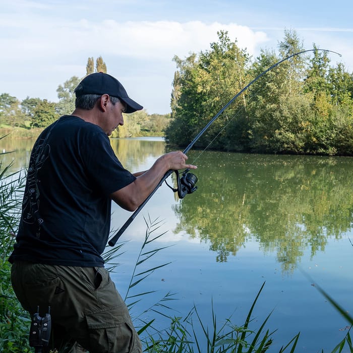 Advanta Retractable Carp Fishing Rod In Use 5