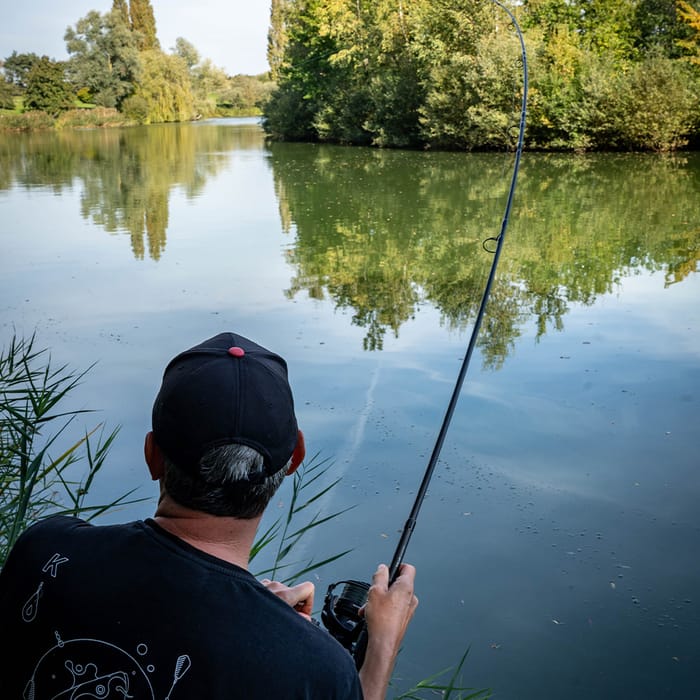 Advanta Retractable Carp Fishing Rod In Use 6