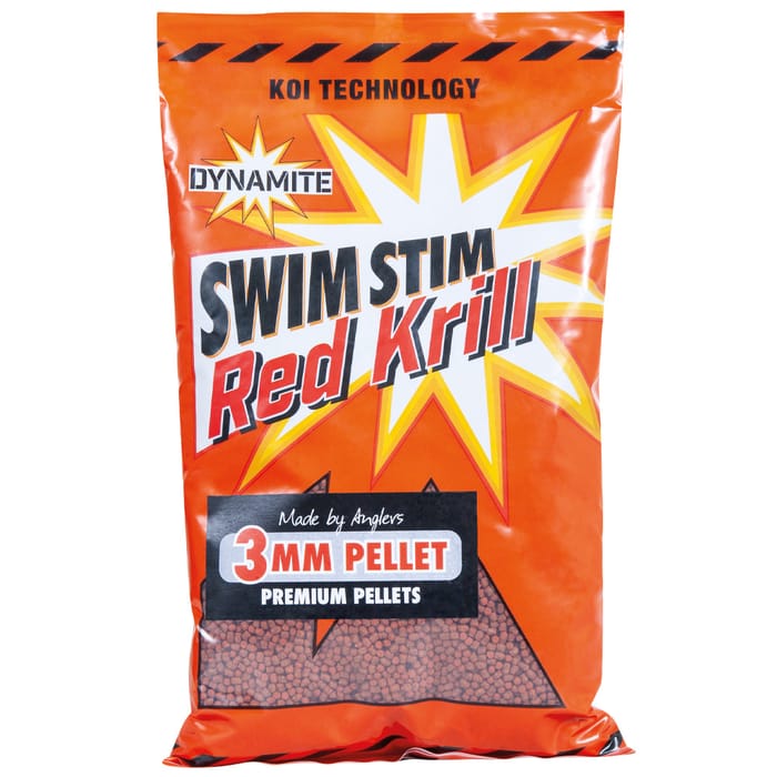 Dynamite Baits Swim Stim Red Krill Carp Pellets 1
