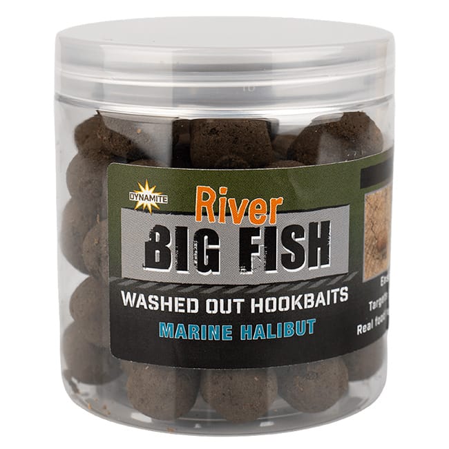 Dynamite Baits Big Fish River Washed Out Barbel Hookbaits - Marine Halibut