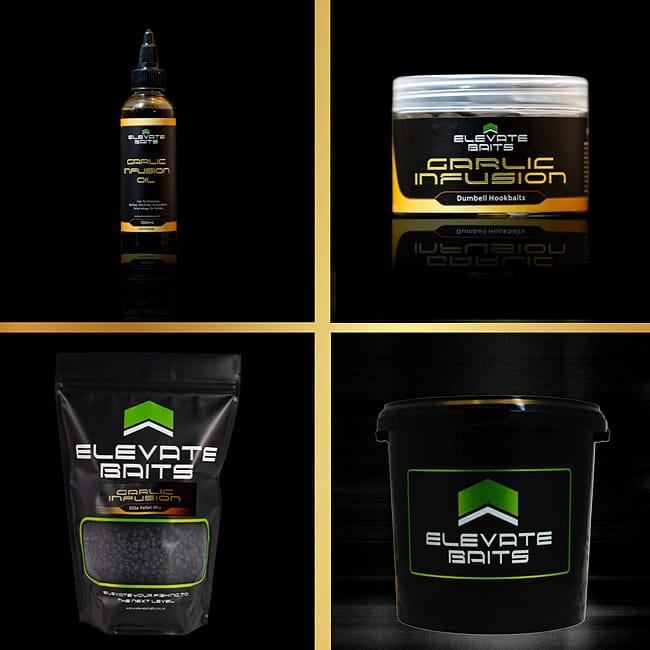 Elevate Baits Garlic Infusion Bucket Kit