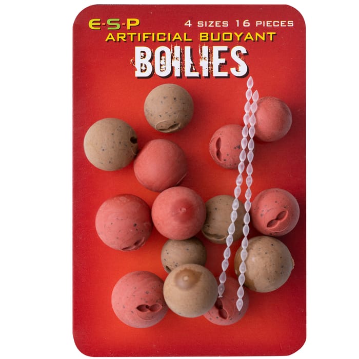 ESP Artificial Buoyant Boilies Natural Range Brown / Red Fishmeal
