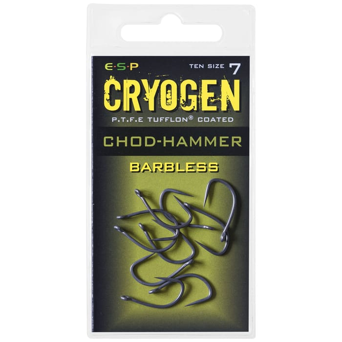 ESP Cryogen Chod Hammer Hooks Barbless Size 7