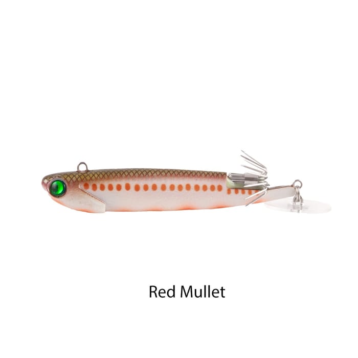 Fiiish 1 Power Tail Squid Shore Lure 92mm, Weight: 15g, Colour: Red Mullet