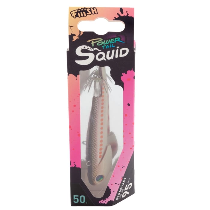 Fiiish 1 Power Tail Squid Deep Lure 92mm 1 Red Mullet