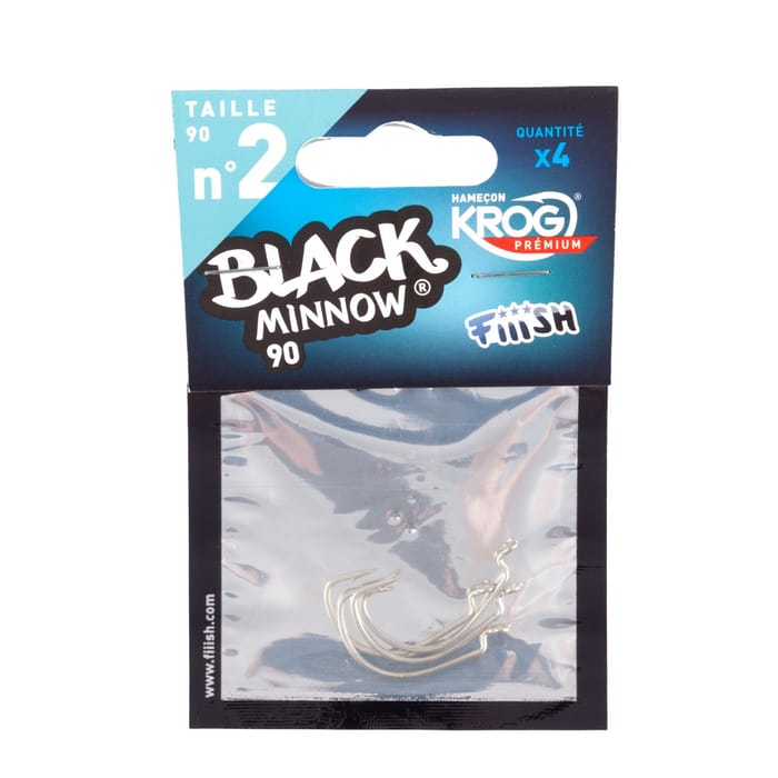 Fiiish Black Minnow 4 Hamecons Krog Premium by VMC