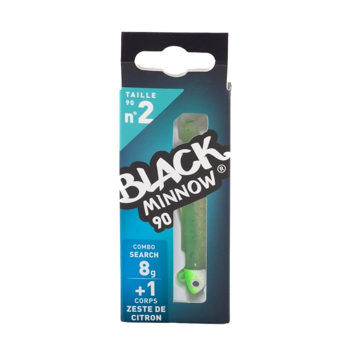 Fiiish Black Minnow Combo Search 90mm, Weight: 8g, Colour: Zeste de citron 