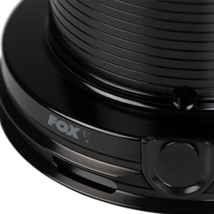 Fox 12000 XC Spare Spool Deep Logo Detail