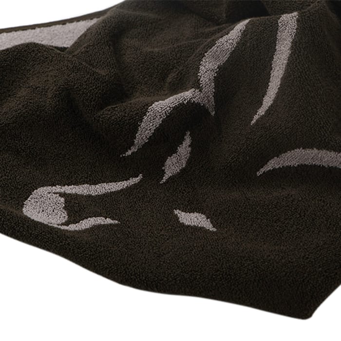 Fox Beach Towel Green and Silver Close Up