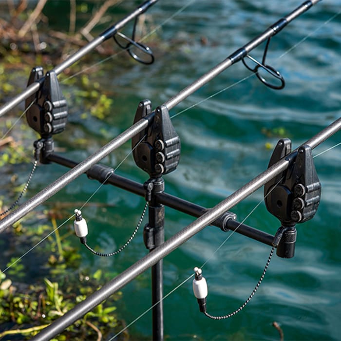 Fox Black Label QR Adjustable XL Fishing Buzzer Bar In Use 1