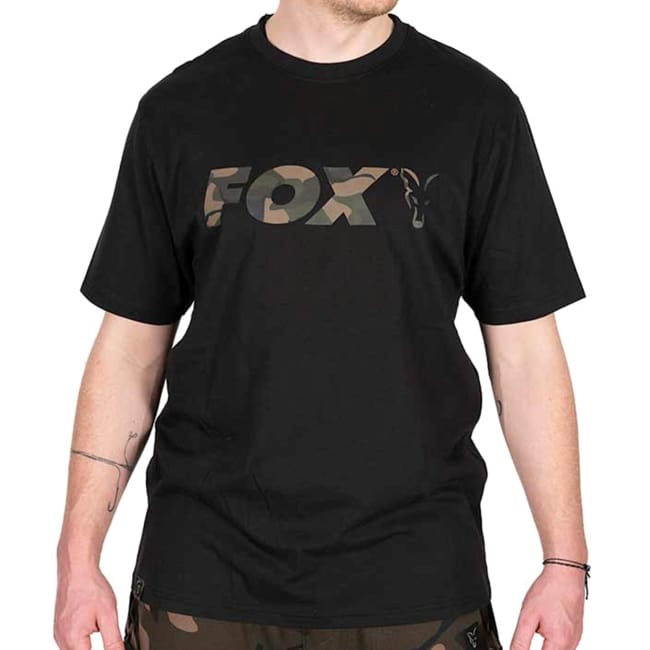 Fox Camo Logo Black T-Shirt
