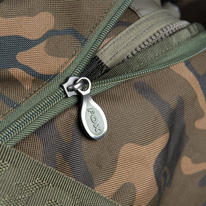 Fox Camolite Large Fishing Bed Bag Close Up Zip