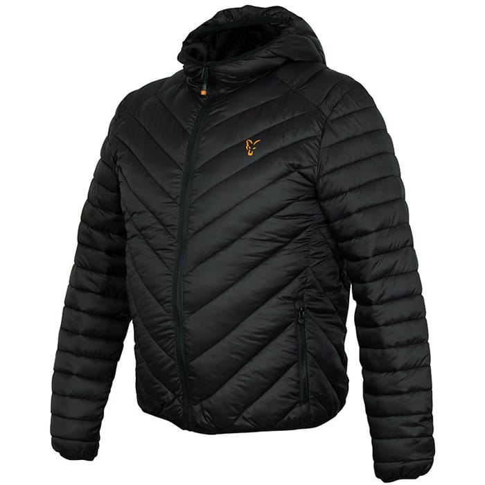 Fox Collection Black Orange Quilted Jacket