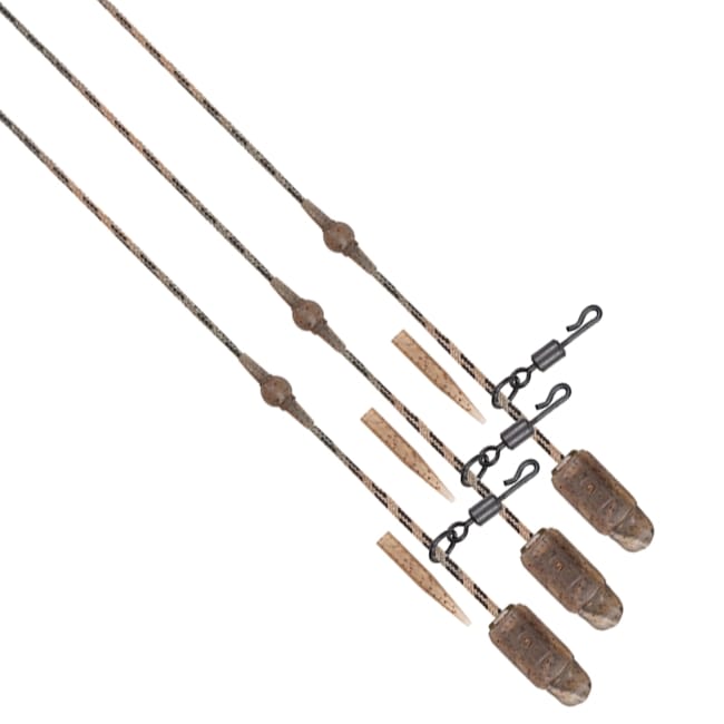 Fox Edges Camo Heli-Clip Rigs 3 Piece - Submerge