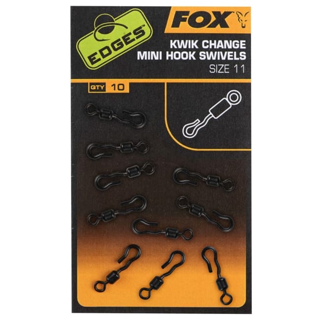 Fox Edges Kwik Change Mini Hook Swivel - Size 11