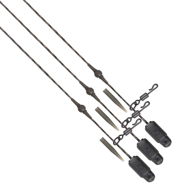 Fox Edges Naturals Heli-Clip Rigs 3 Piece - Copper Core