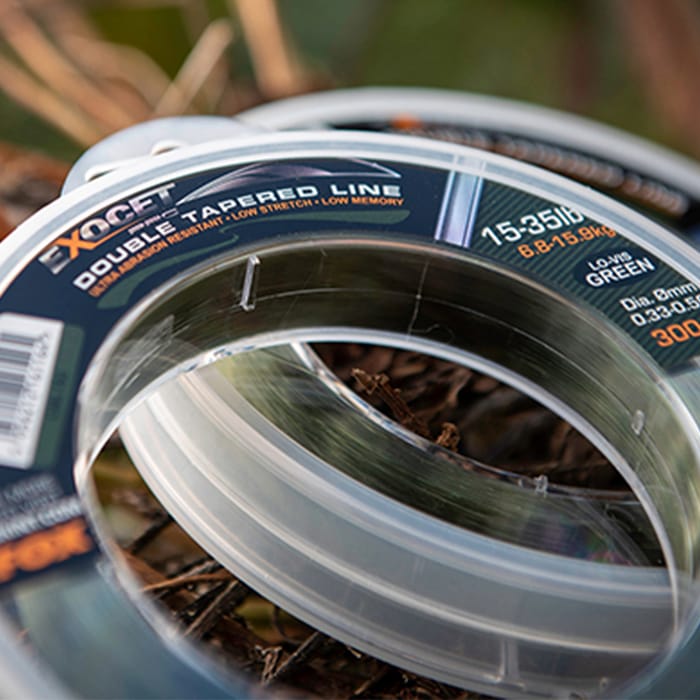 Fox Exocet Pro Lo-Vis Green Double Tapered Fishing Mainline 300m Close Up 5