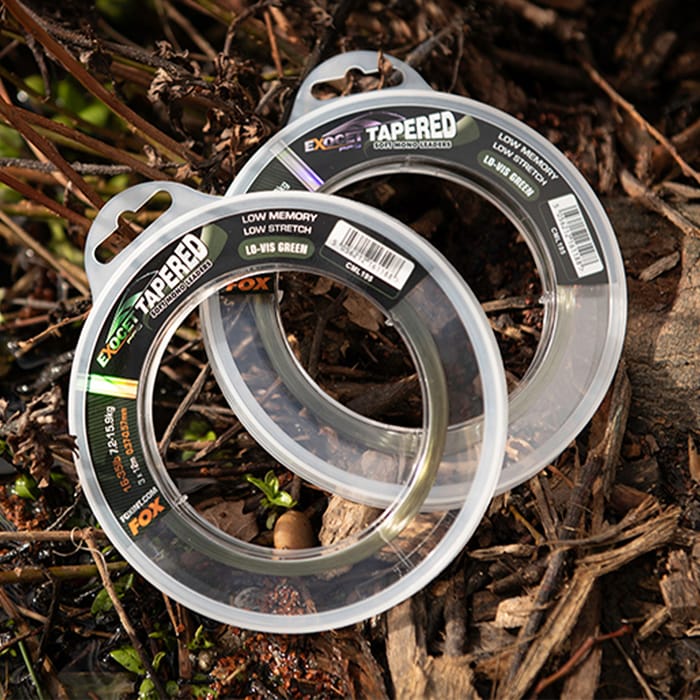 Fox Exocet Pro Lo-Vis Green Tapered Fishing Leaders Sizes