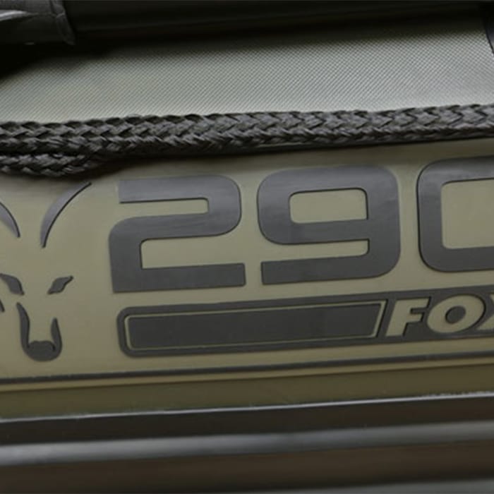 Fox 290 Fishing Boat with Air Deck Close Up Graphics