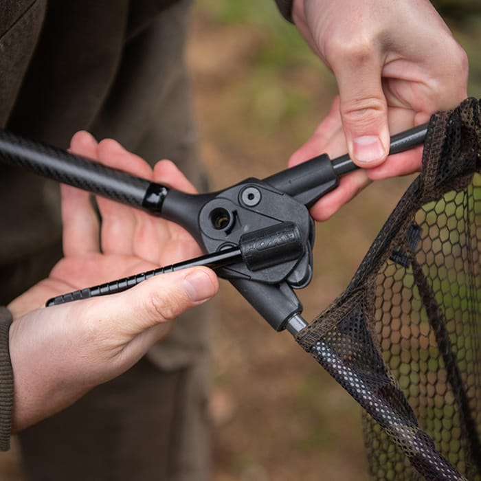 Fox Lever-Lok Landing Net 42" - 8ft Handle 2 Piece