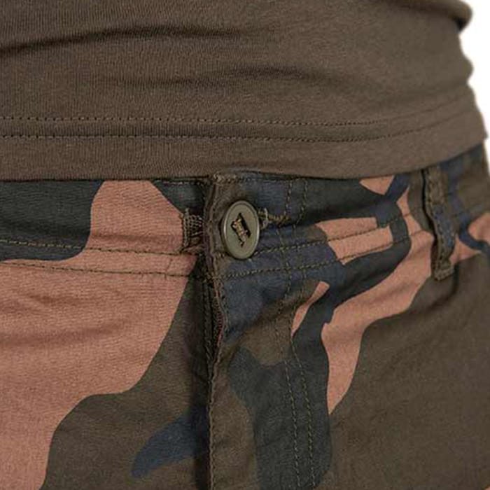 Fox Lightweight Camo Combat Shorts Close Up 4