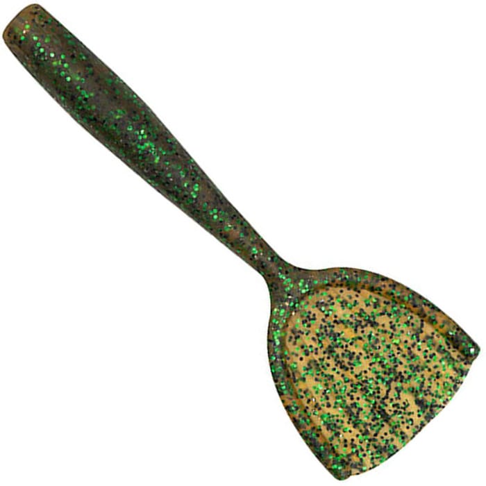 Fox Rage Creature Shovel Shads Lure 9cm Green Pumpkin UV Close Up