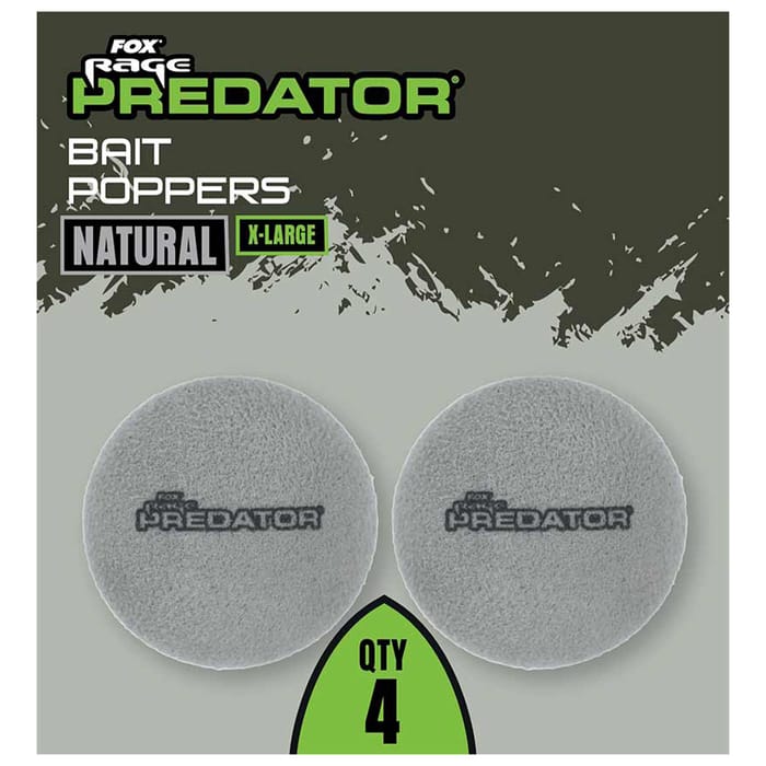 Fox Rage Predator Bait Poppers - Natural Grey 2