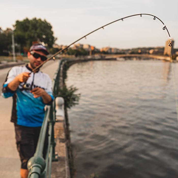 Fox Rage Street Fighter Perch Poker Rod In Use 9