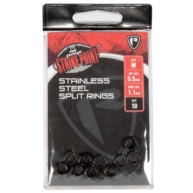 Fox Rage Strike Point Stainless Steel Split Rings