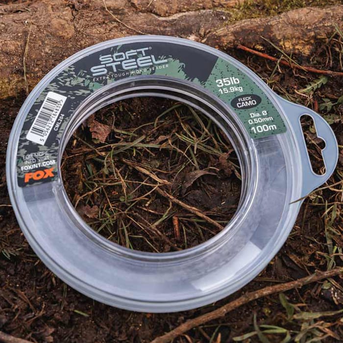 Fox Soft Steel Fleck Camo Leader 100m 3