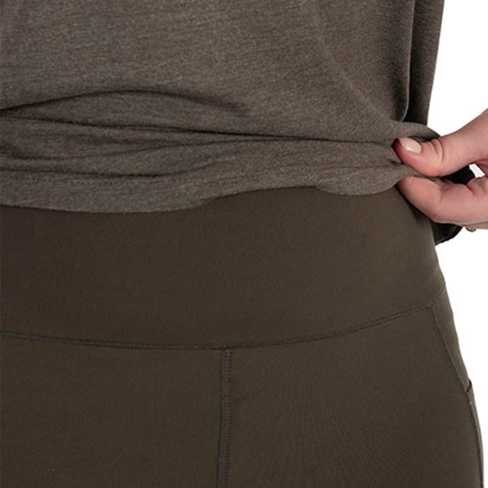 Fox Womans Fishing Leggings Close Up 1