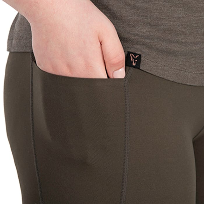 Fox Womans Fishing Leggings Close Up 7