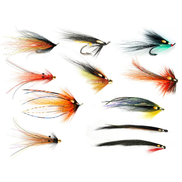 Fulling Mill Premium High Water Salmon Doubles Selection Close Up