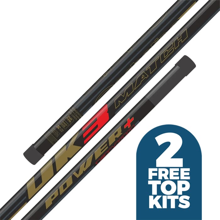 Garbolino UK3 Power Plus 16m Pole Pack - 2 Free Top Kits