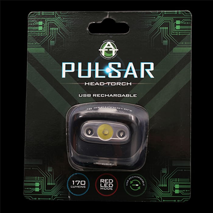 ATT Pulsar Head Torch | Lightweight, USB Rechargeable
