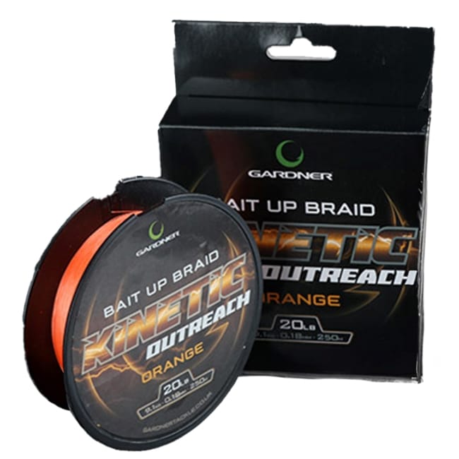 Gardner Kinetic Outreach Bait-Up Braid 250m - Orange
