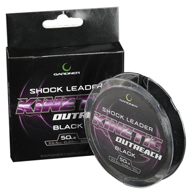 Gardner Kinetic Outreach Shock Leader 50m - Black