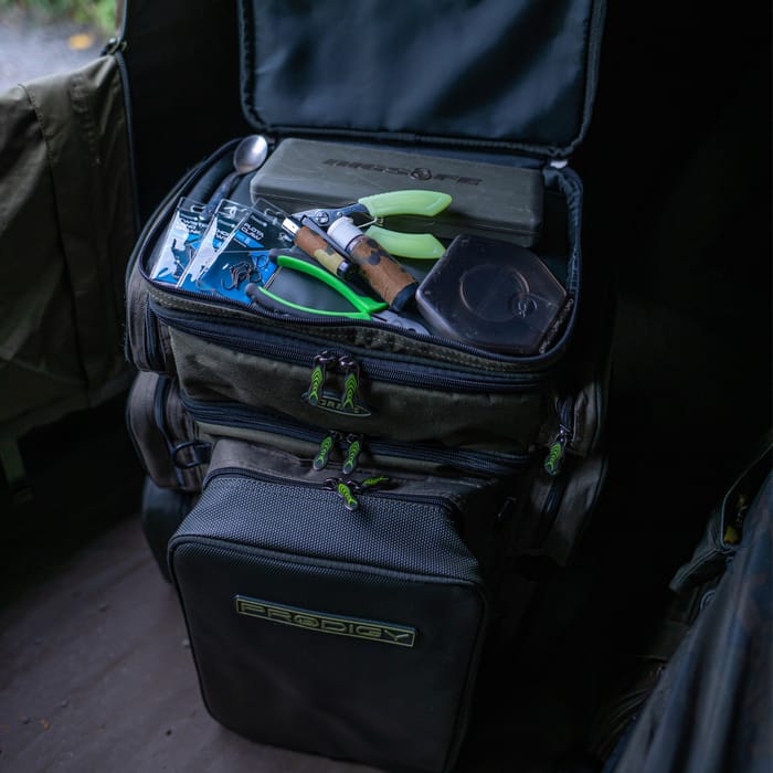 Greys Prodigy Tackle Base Fishing Rucksack In Use 10