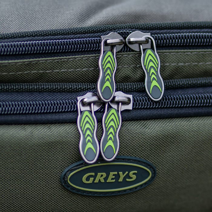 Greys Prodigy Tackle Base Fishing Rucksack Zips