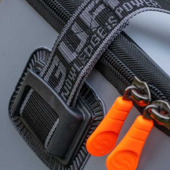 Guru Fusion Fishing Cool Bag Close Up Zips
