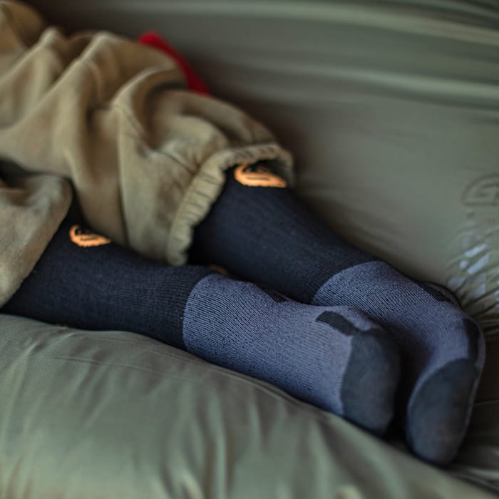 Guru Merino Wool Fishing Socks In Use 2