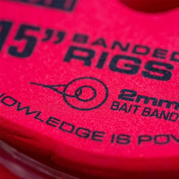 Guru QM1 Bait Band Fishing Ready Rig 15 Inch Close Up 2