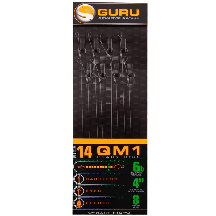 Guru QM1 Standard Hair Rig 4 Inch 6